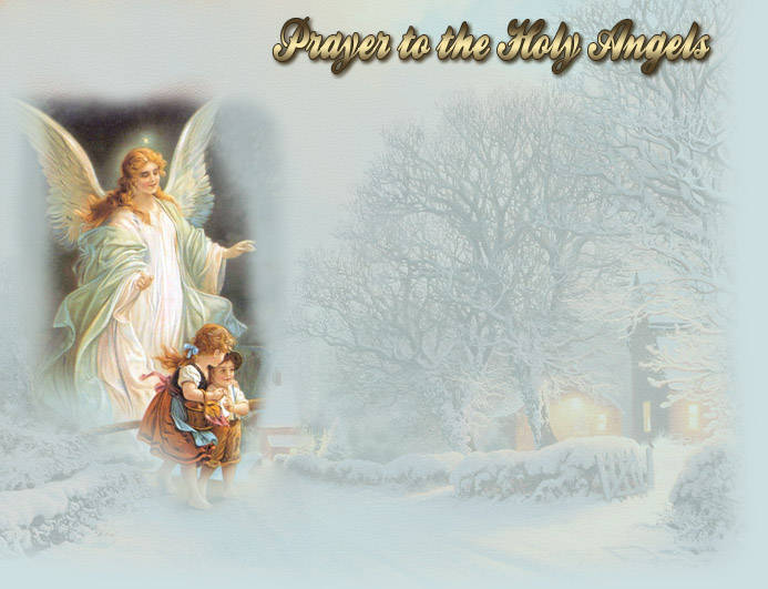 Holy Angels Prayer Background