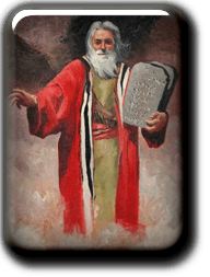 Moses with The Ten Commandments Tablet