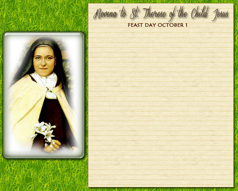 Prayer to St Therese of the Child Jesus